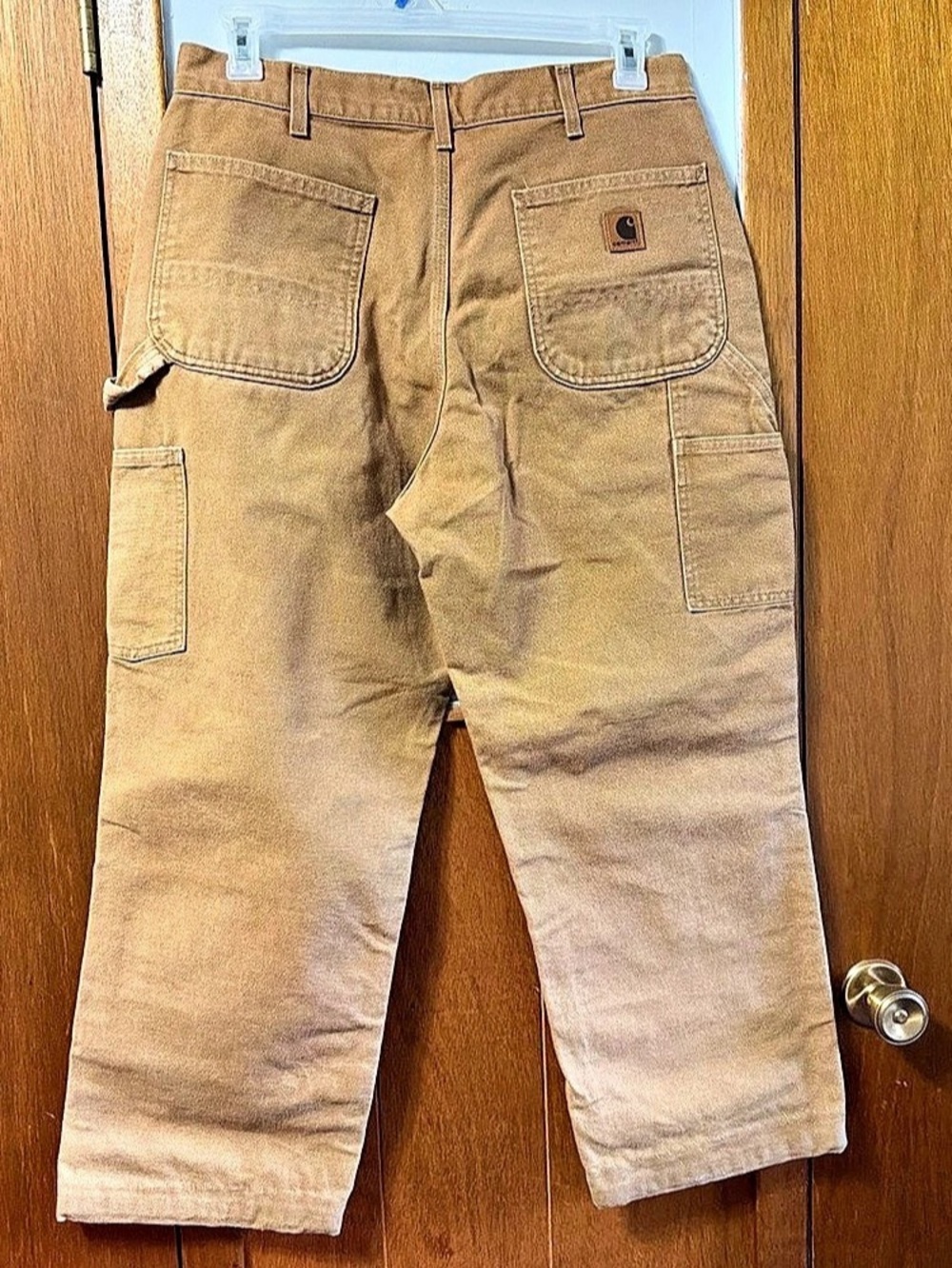 Carhartt Loose Fit Firm Duck Double-Front Utility Work Pant Men's Brown Cargo 34